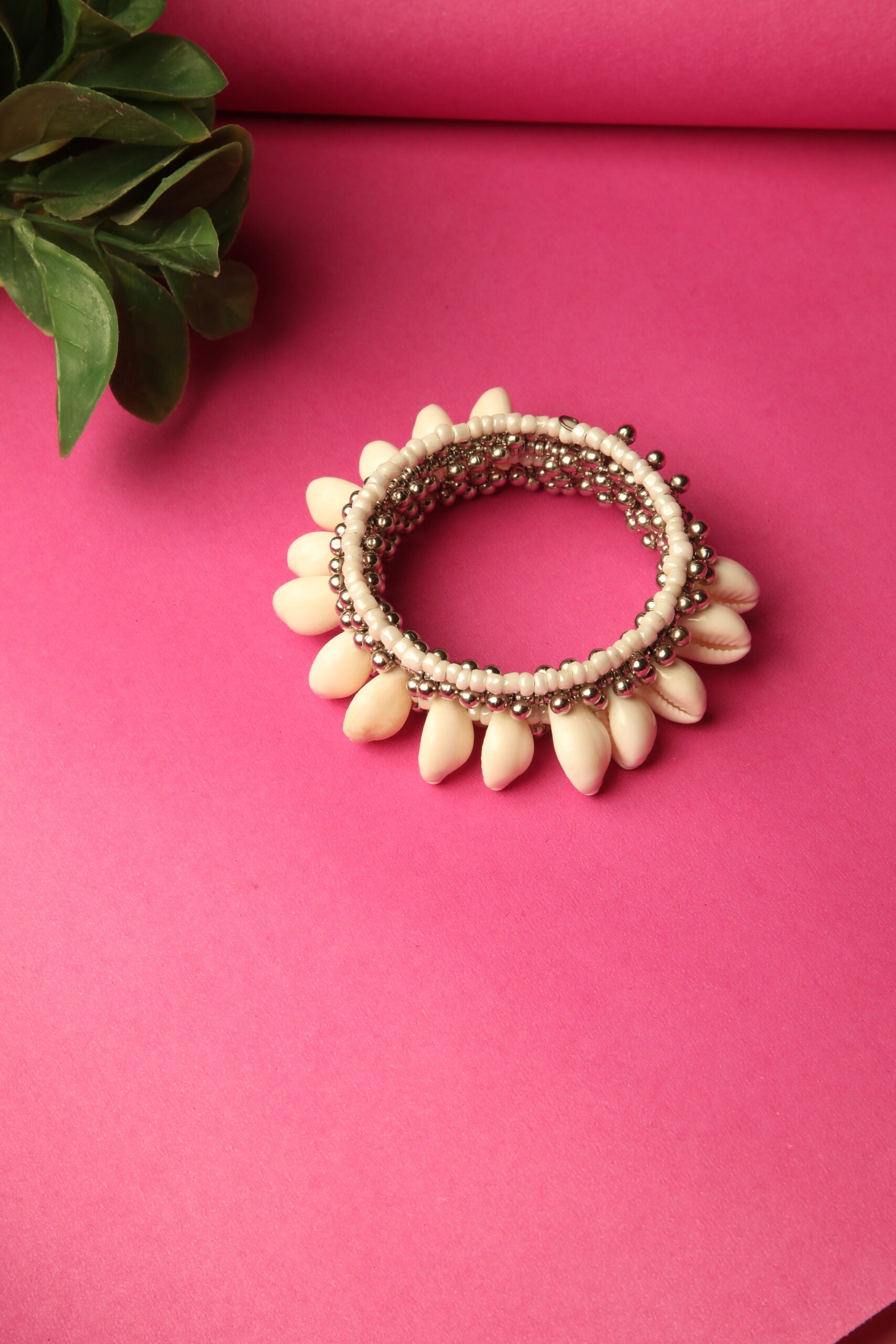 White Bead Bracelet