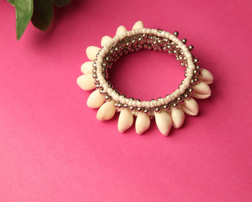 White Bead Bracelet