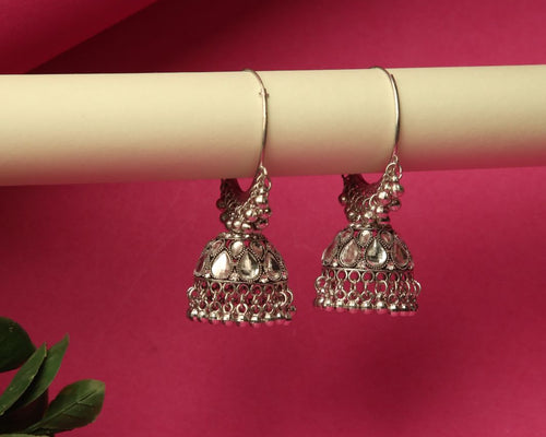 Silver Dome Jhumka