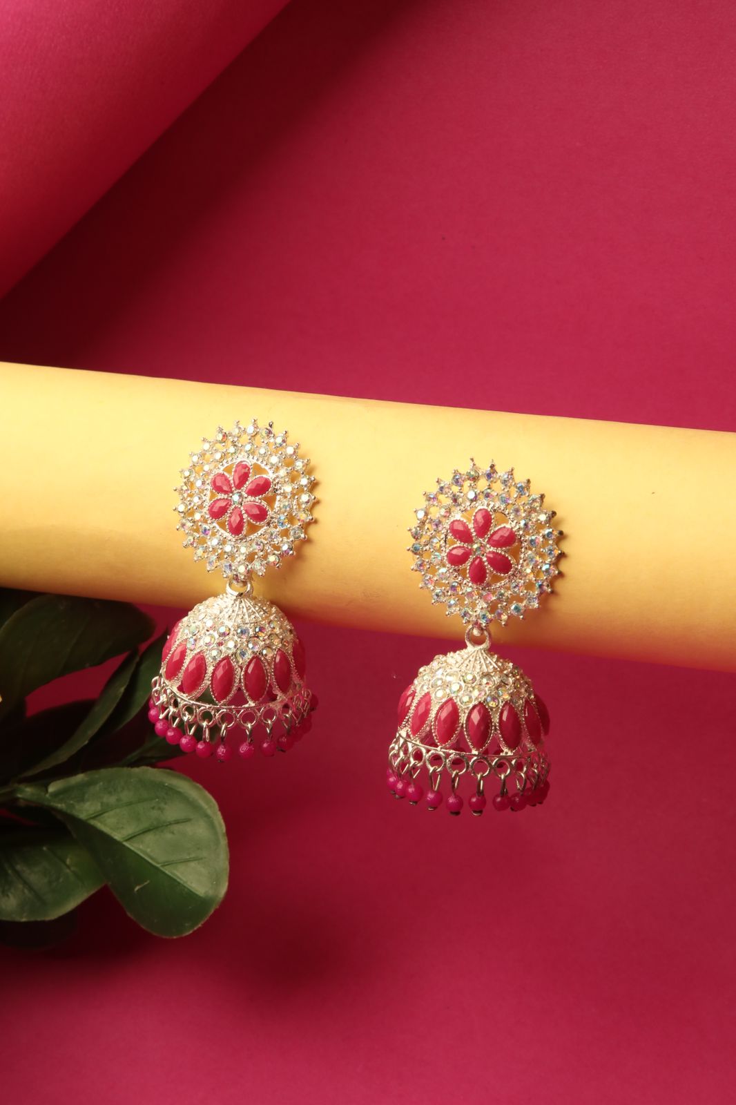 Pink Radiant Jhumka