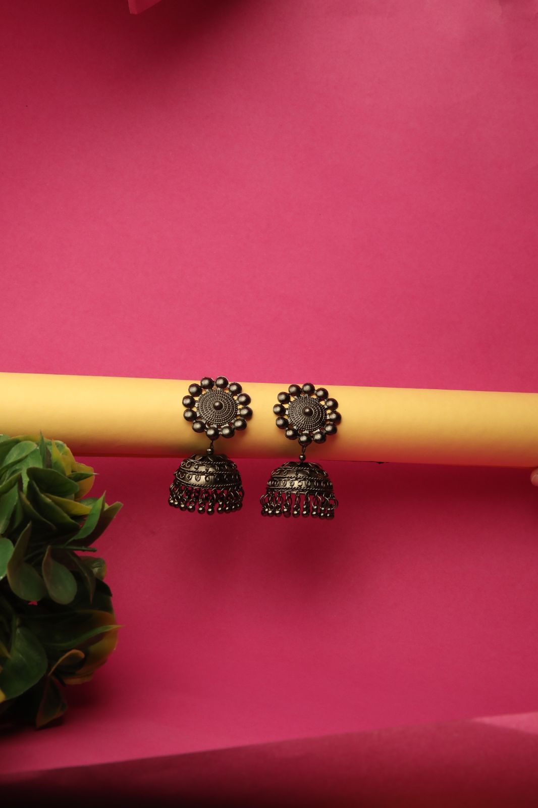 Oxidised Jhumka