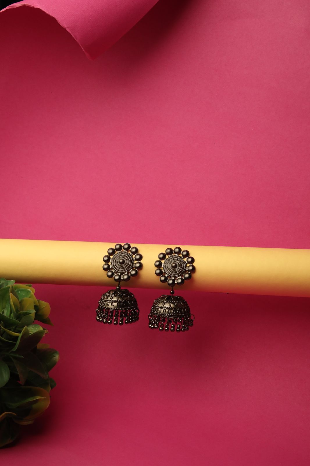 Oxidised Jhumka