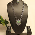 Silken Peacock Necklace set