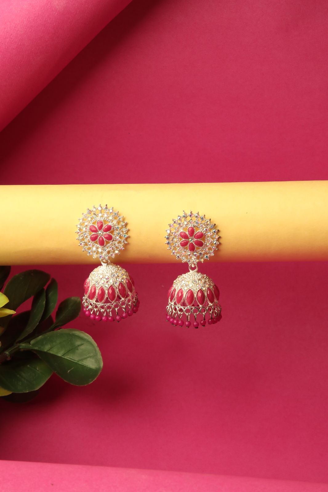 Pink Radiant Jhumka