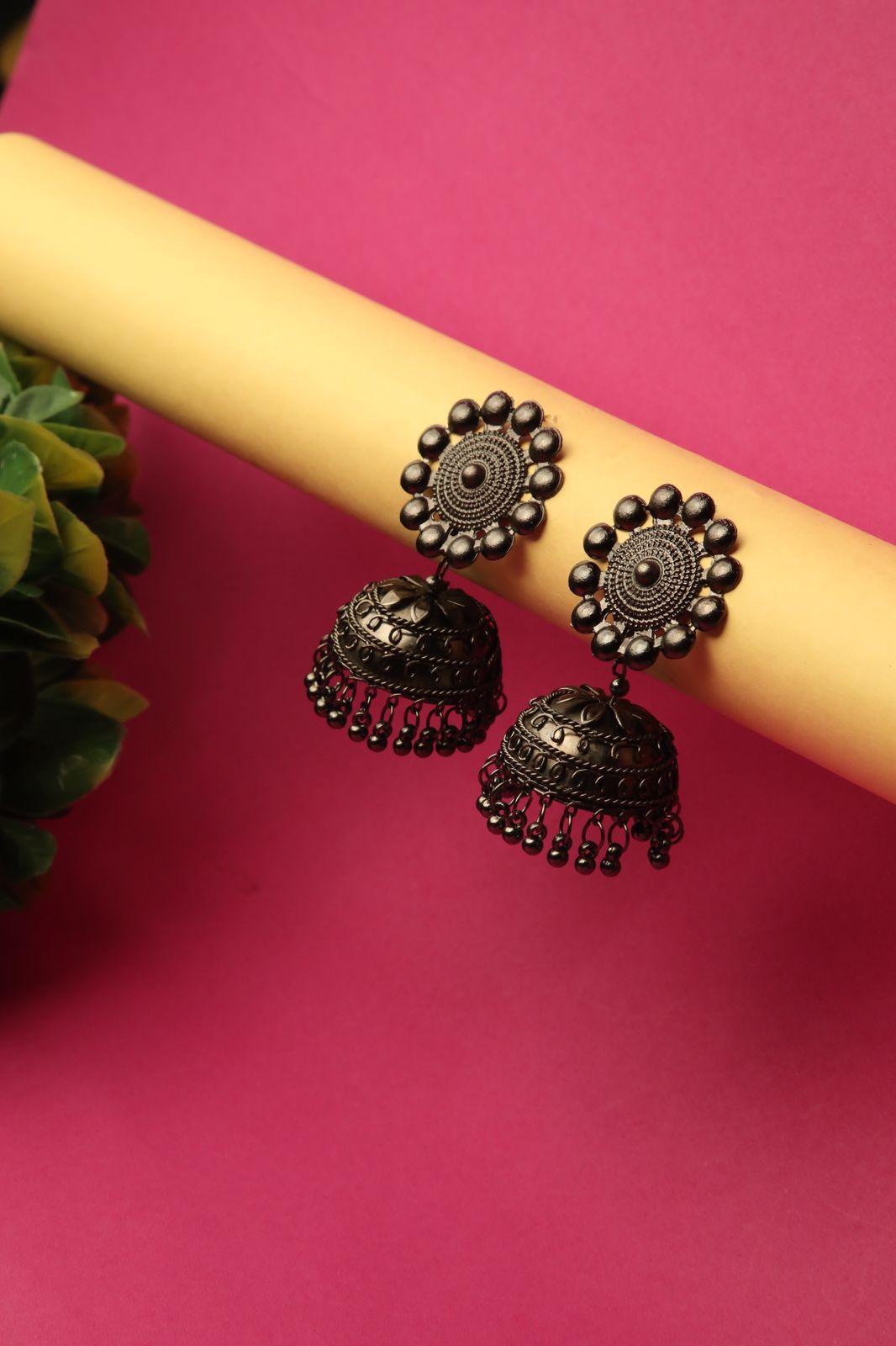 Oxidised Jhumka