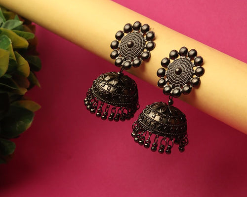 Oxidised Jhumka