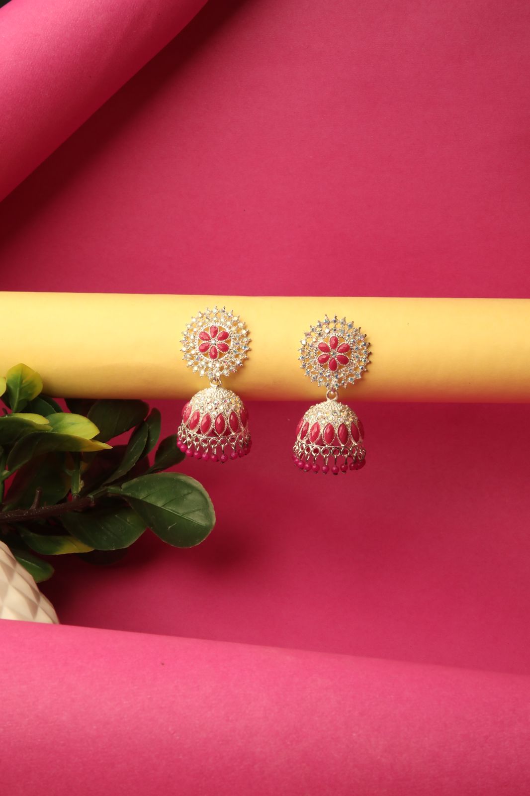 Pink Radiant Jhumka