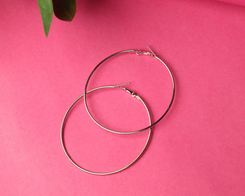 Silver Circle Earrings