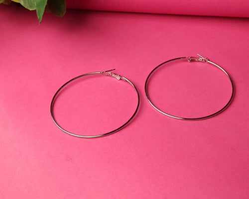 Silver Circle Earrings