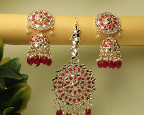 Scarlet Chandeliers with Forehead Jewel