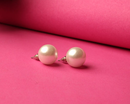 White Pearl Earrings